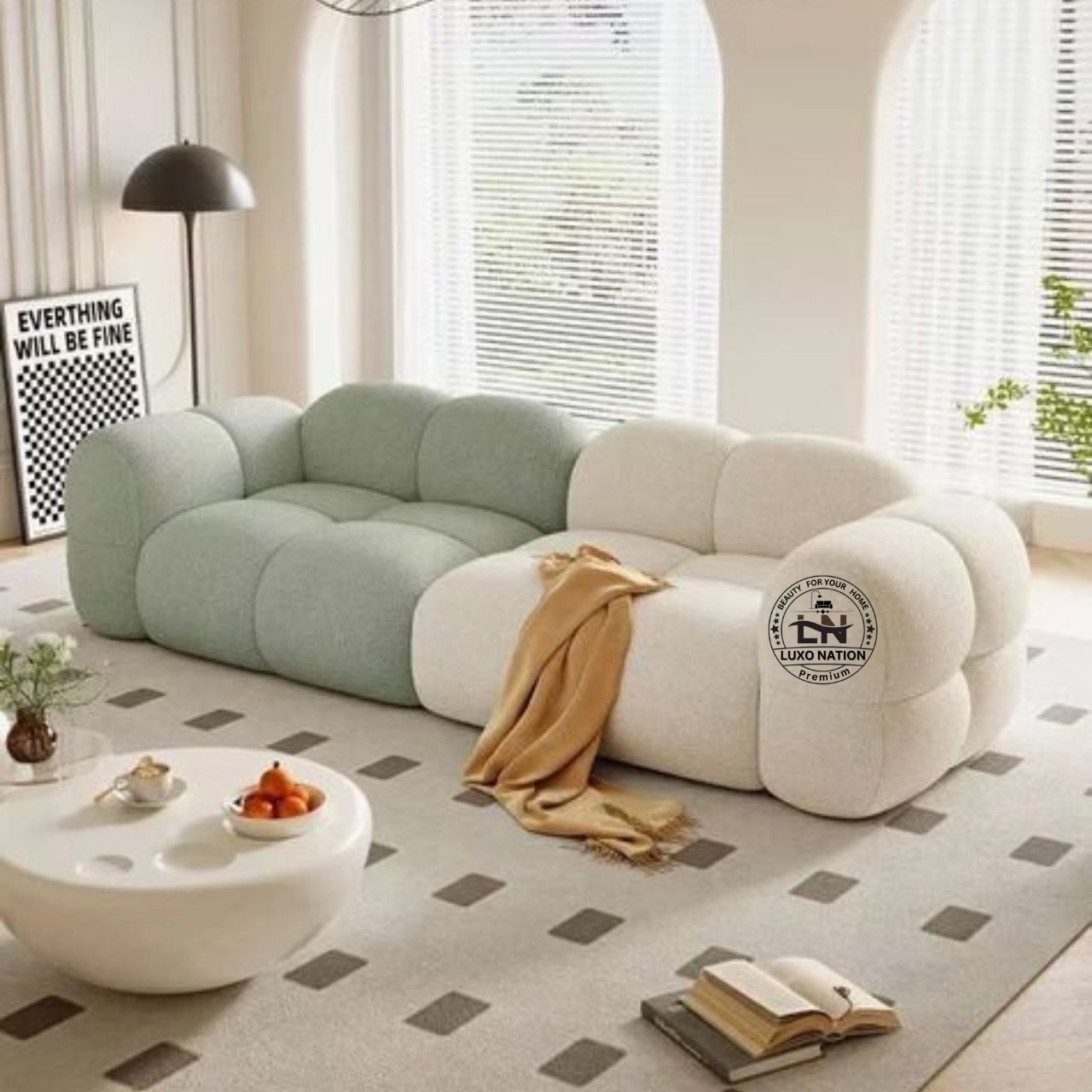 Luxo Nation Elegant Modern Sofa – Luxurious Look , & Premium Quality